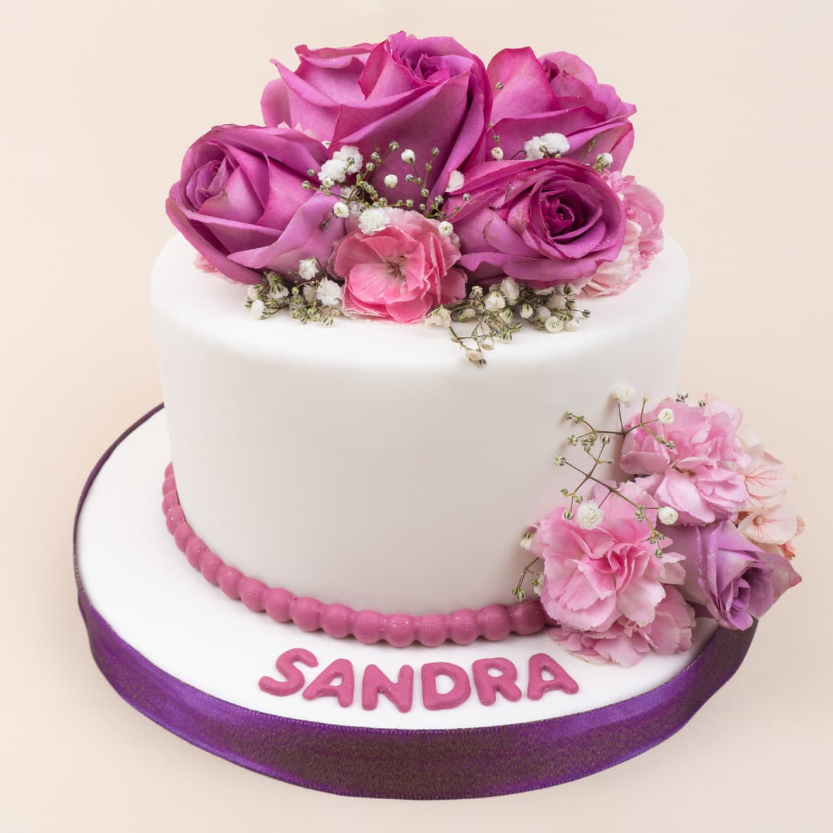 Torta con rosas
